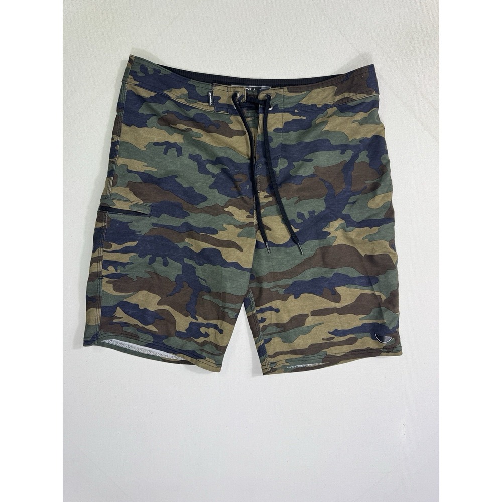 O'Neill Board Shorts Mens 30x8.5 Camo Drawstring Hyperfreak Surfing Resort